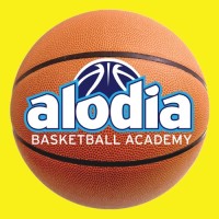 Alodia logo on basketball - yellow background2